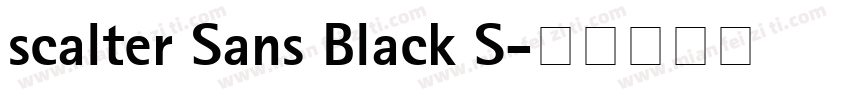 scalter Sans Black S字体转换